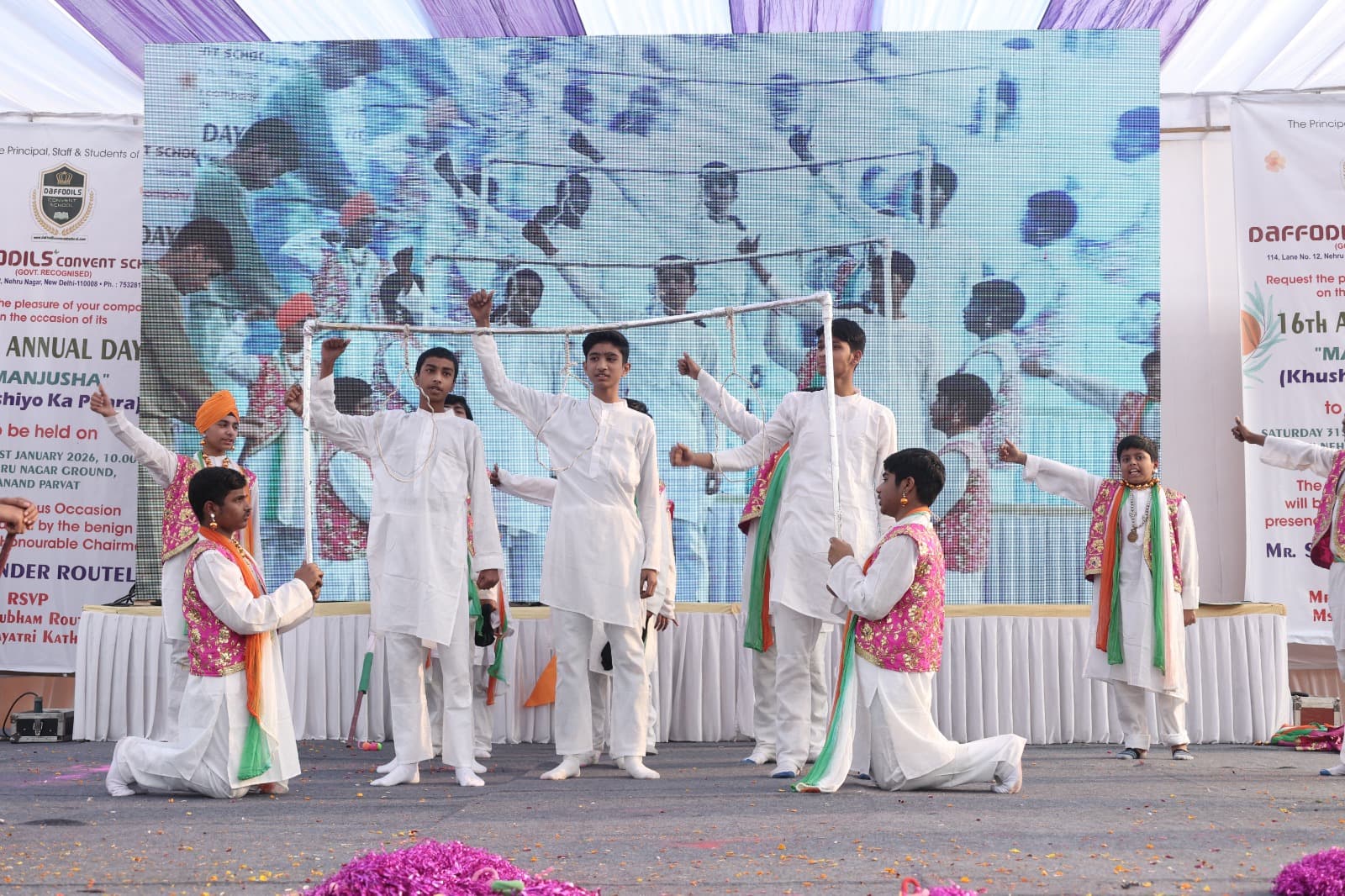 Stage performance by students